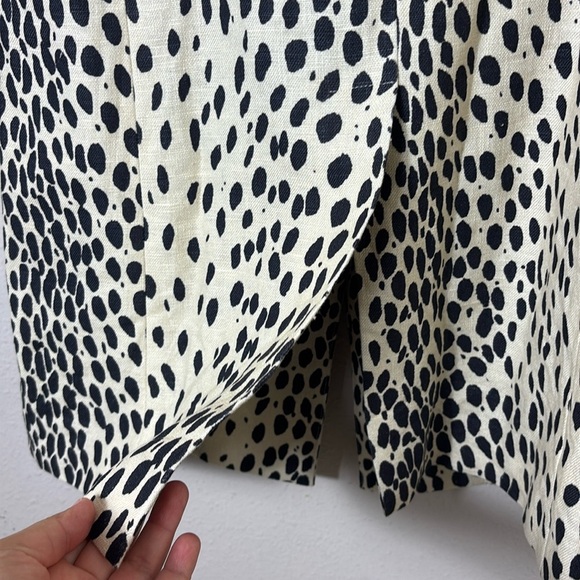 Emerson Fry Wingtip Leopard Linen Jacket Long Coat size 4 - Picture 12 of 16